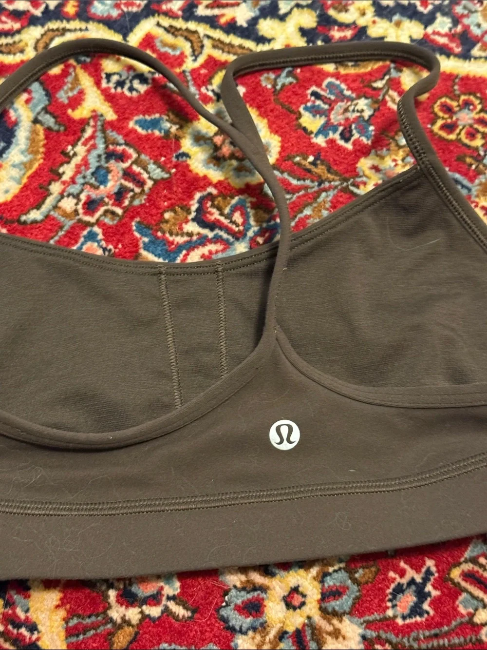 lululemon athletica Brown Strappy Light-Support Sports Bra